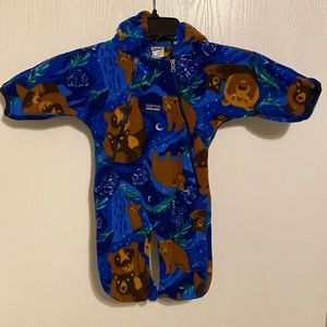 Patagonia bear fleece infant bunting